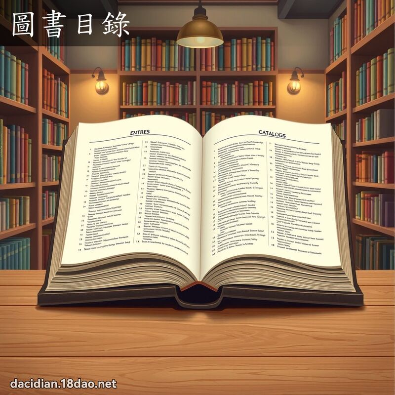 圖書目錄 - 國語大辭典配圖