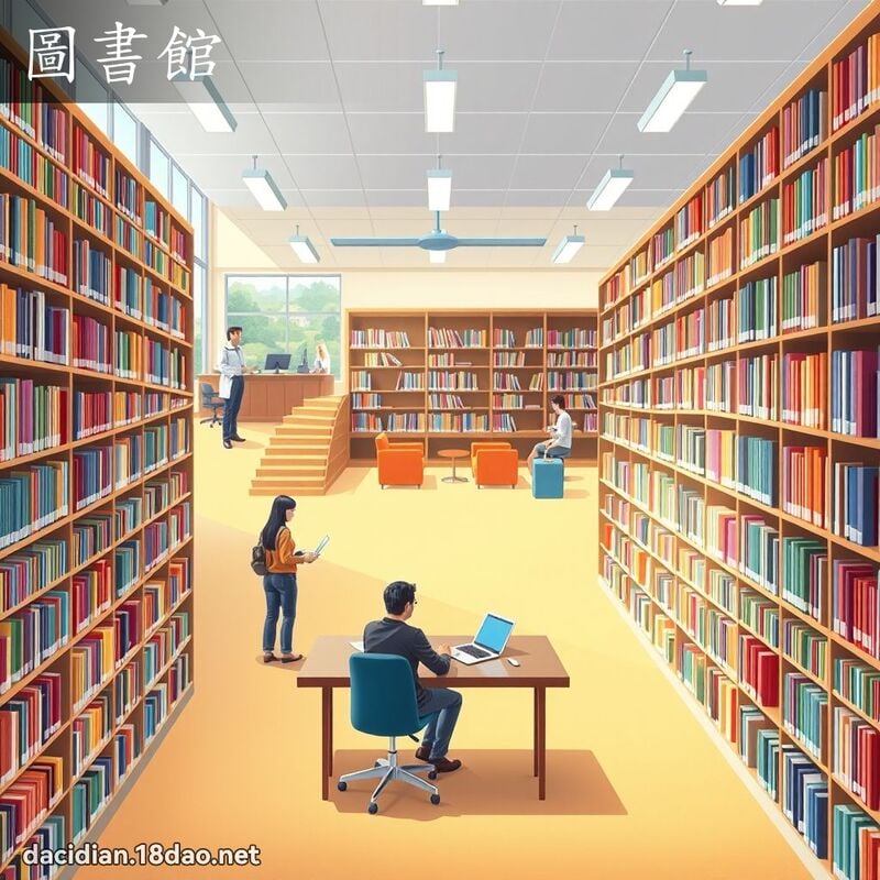 圖書館 - 國語大辭典配圖