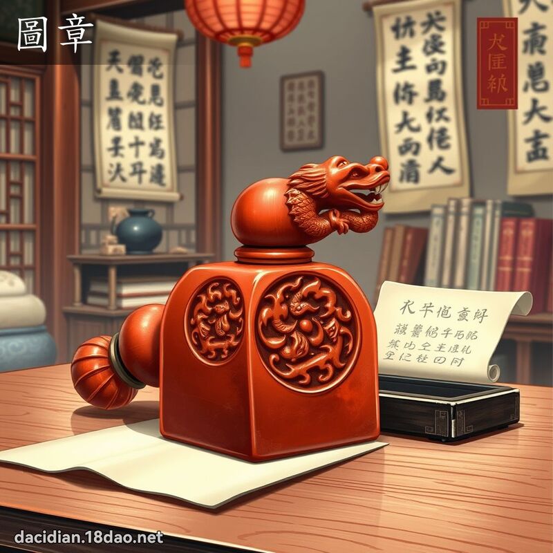 圖章 - 國語大辭典配圖