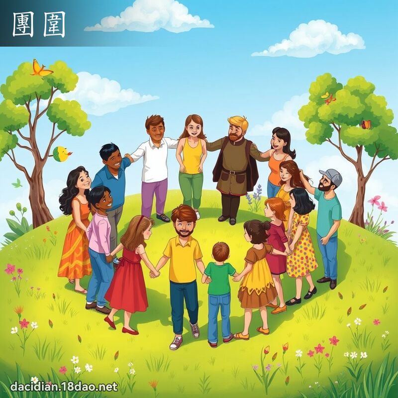團圍 - 國語大辭典配圖