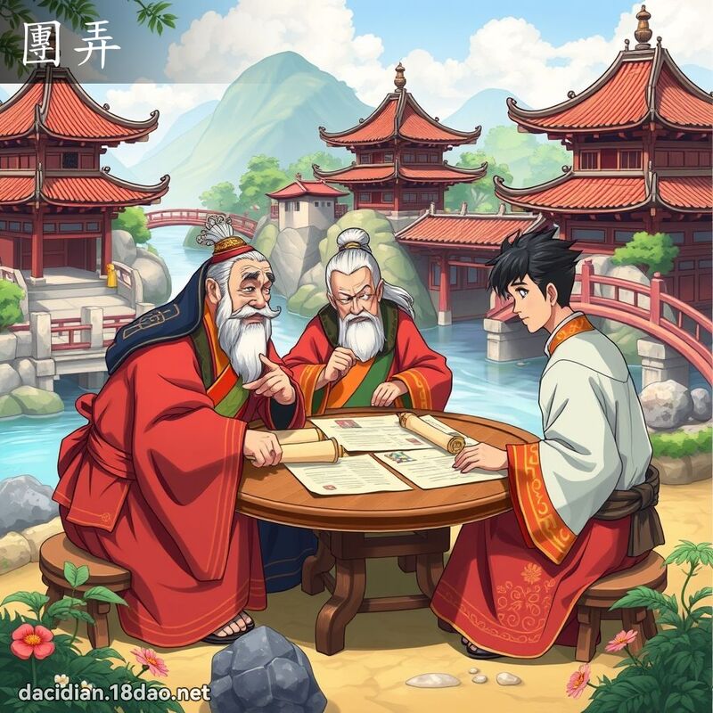 团弄 - 国语大辞典配图