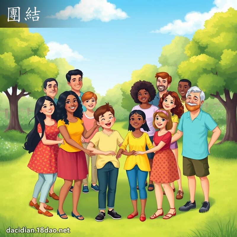 團結 - 國語大辭典配圖