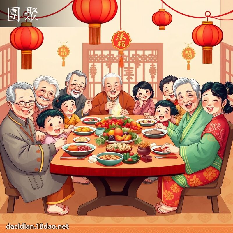 团聚 - 国语大辞典配图