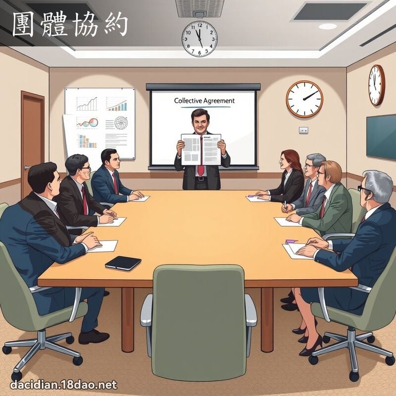團體協約 - 國語大辭典配圖