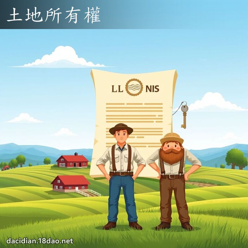 土地所有權 - 國語大辭典配圖