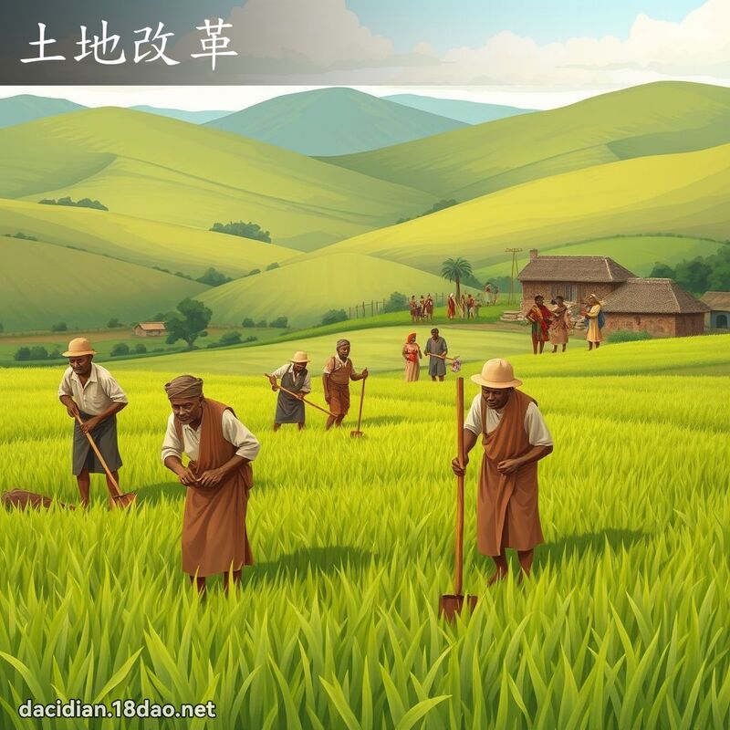 土地改革 - 国语大辞典配图