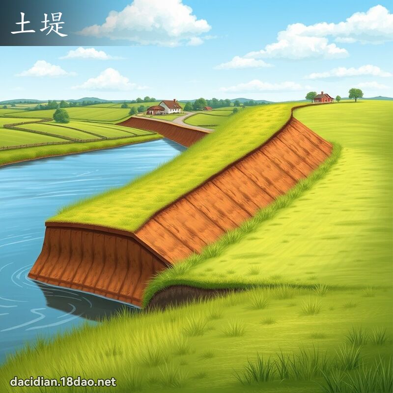 土堤 - 国语大辞典配图