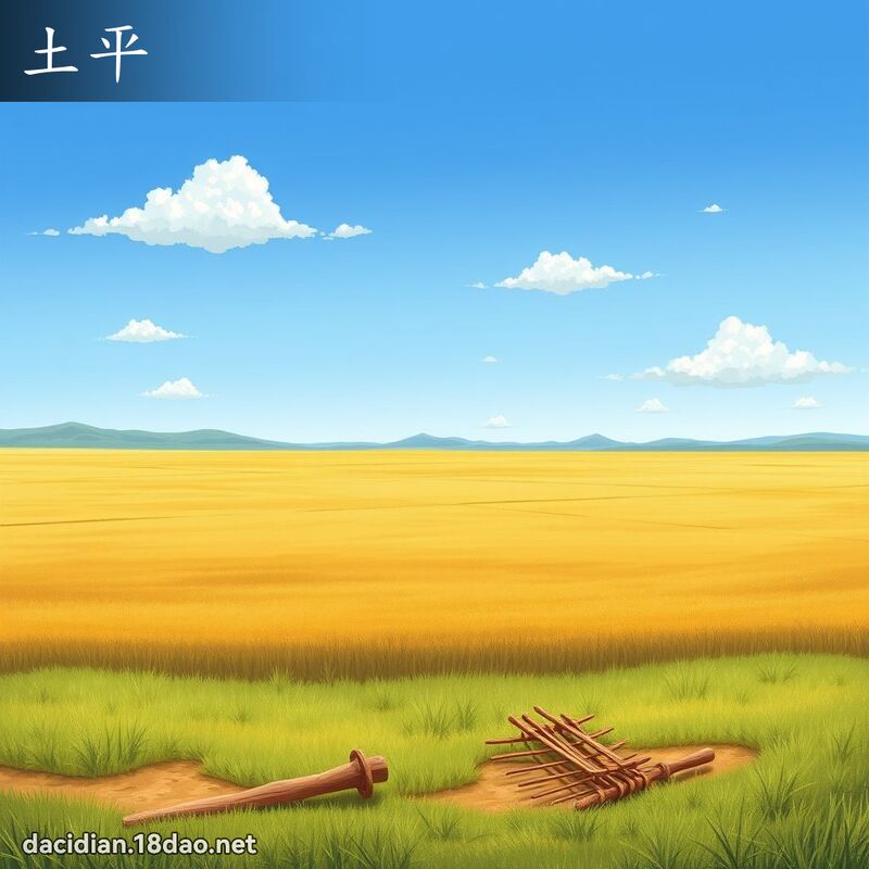 土平 - 國語大辭典配圖