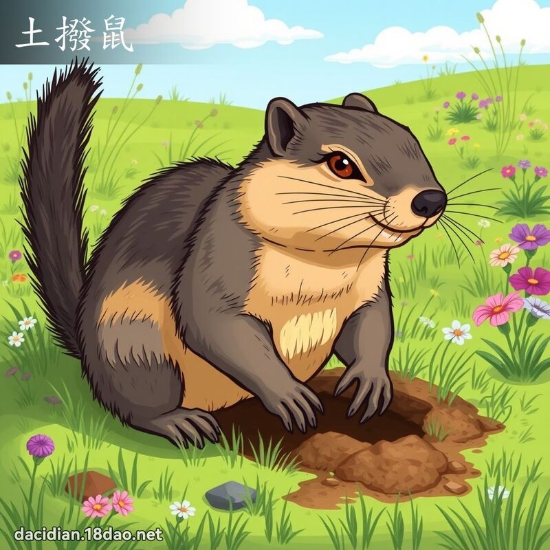 土撥鼠 - 國語大辭典配圖