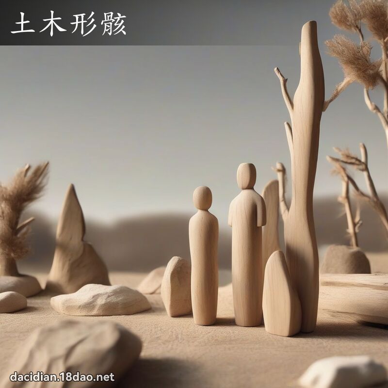 土木形骸 - 國語大辭典配圖