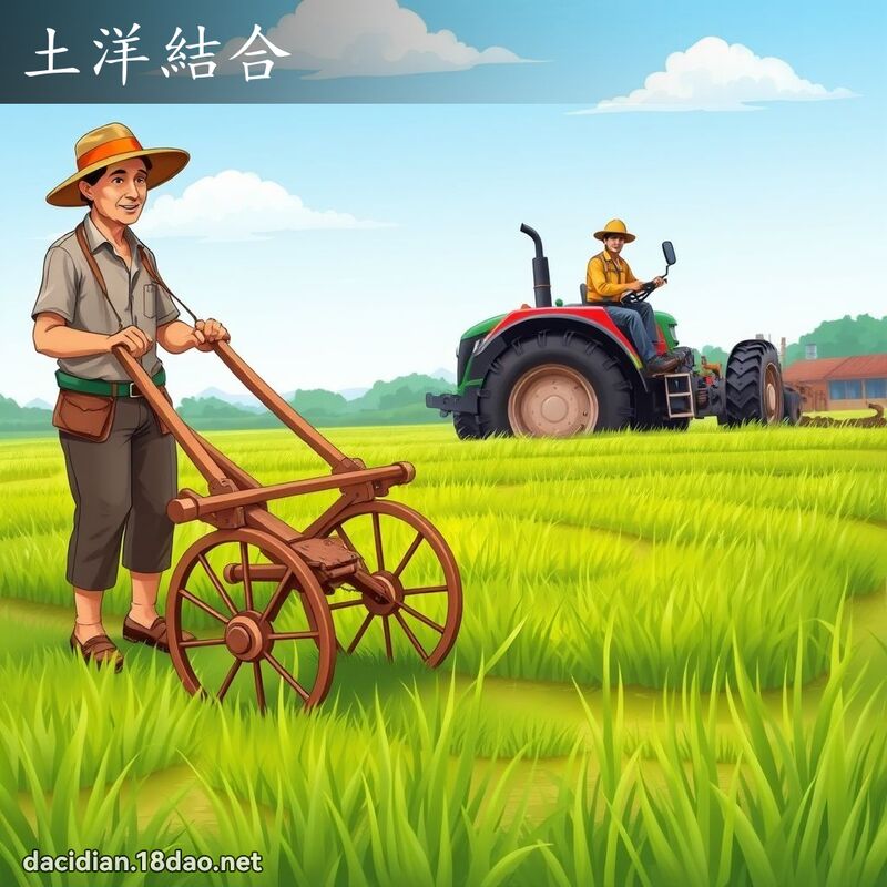 土洋结合 - 国语大辞典配图