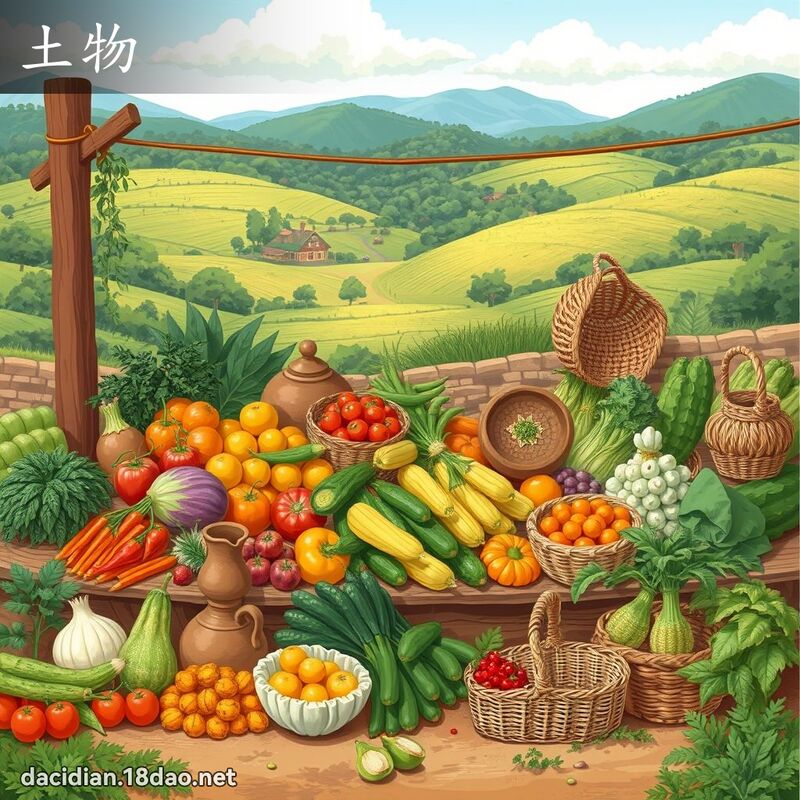 土物 - 國語大辭典配圖