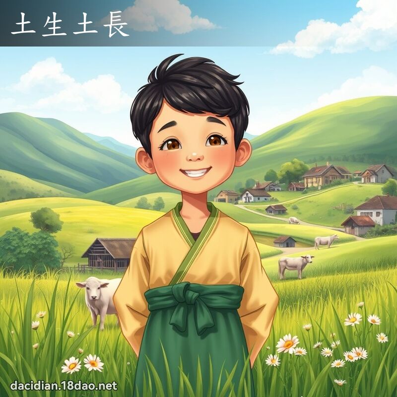 土生土長 - 國語大辭典配圖