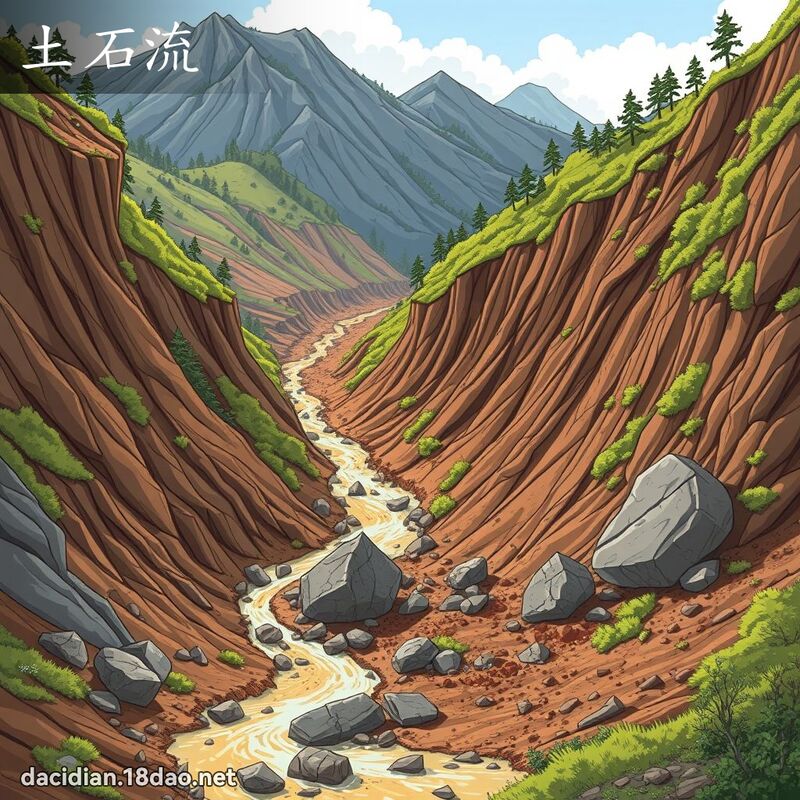 土石流 - 国语大辞典配图