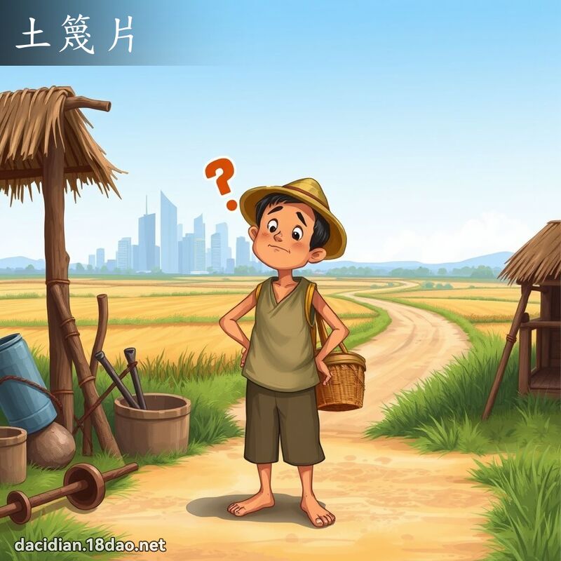 土篾片 - 国语大辞典配图