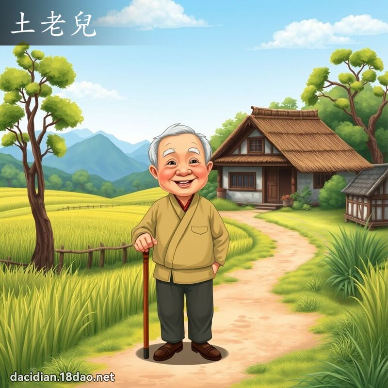 土老儿 - 国语大辞典配图
