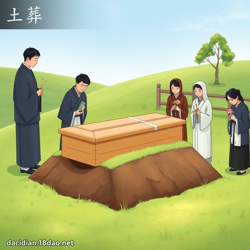 土葬 - 国语大辞典配图