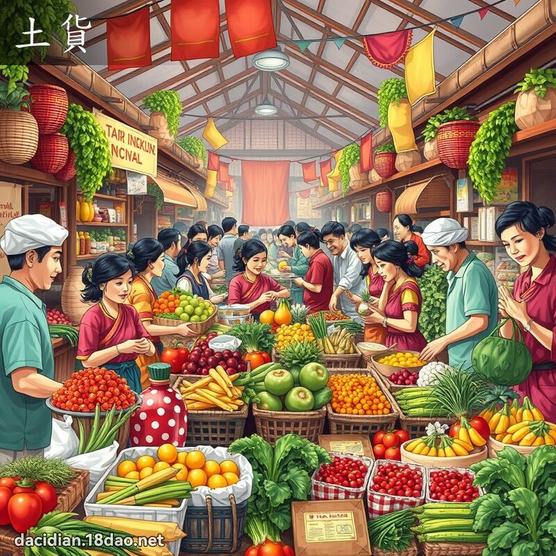 土貨 - 國語大辭典配圖