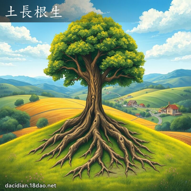 土長根生 - 國語大辭典配圖