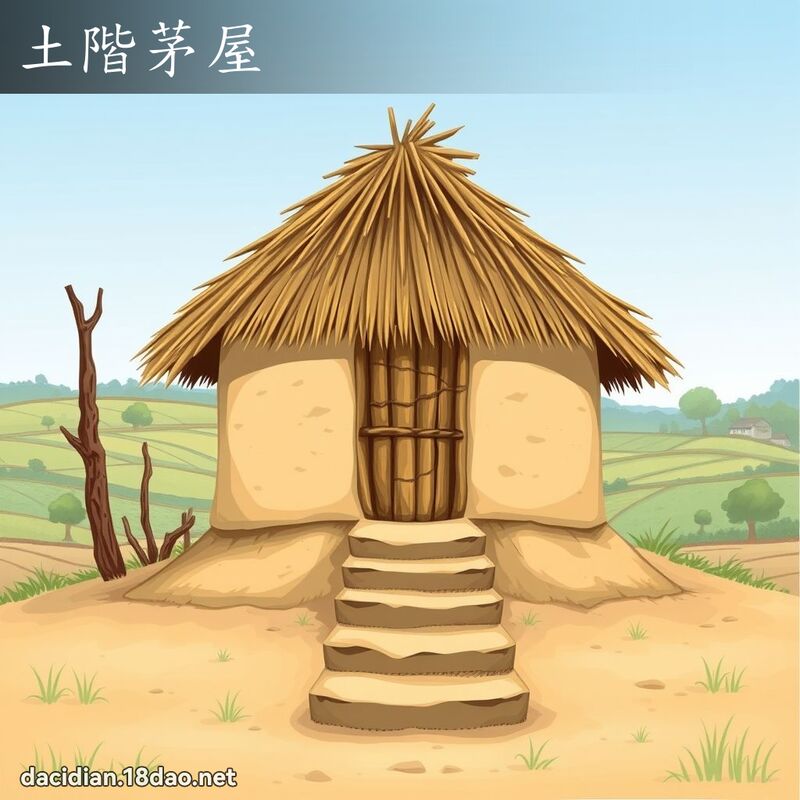 土阶茅屋 - 国语大辞典配图