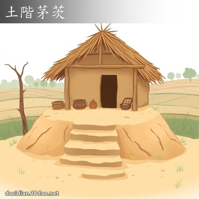 土階茅茨 - 國語大辭典配圖