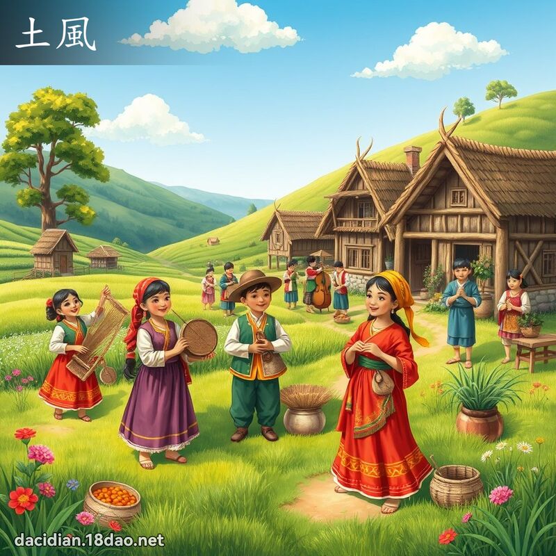 土風 - 國語大辭典配圖