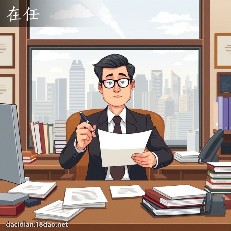 在任 - 国语大辞典配图