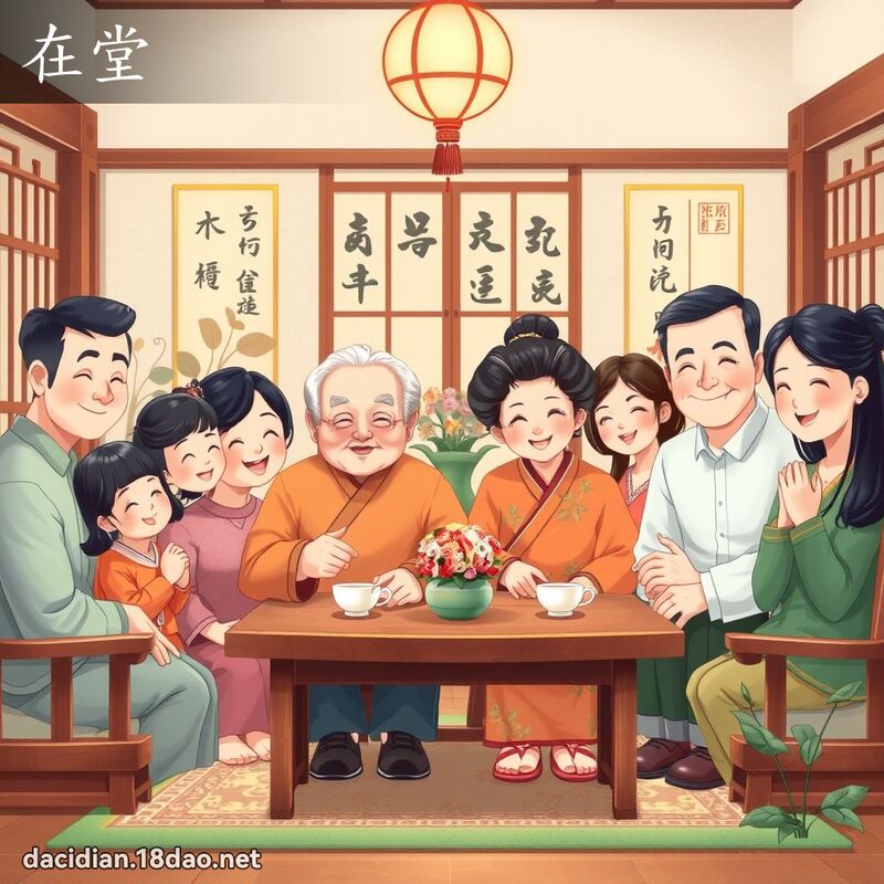 在堂 - 國語大辭典配圖