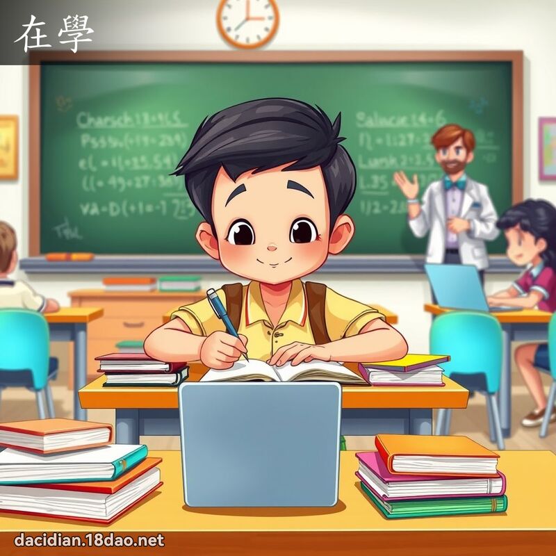 在學 - 國語大辭典配圖