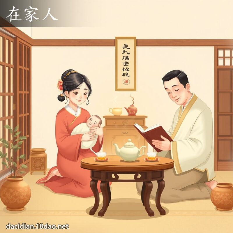 在家人 - 國語大辭典配圖