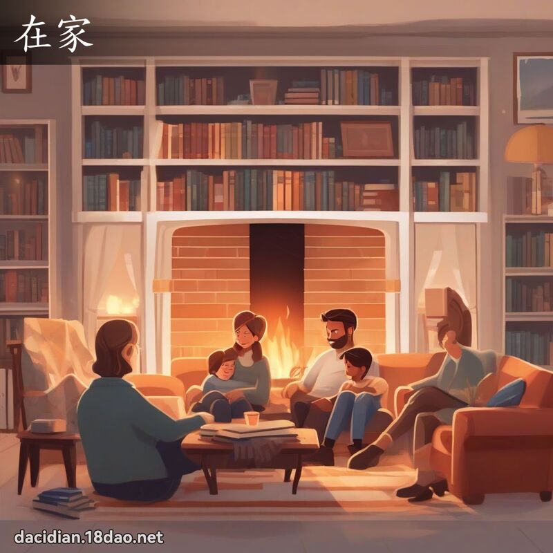 在家 - 國語大辭典配圖