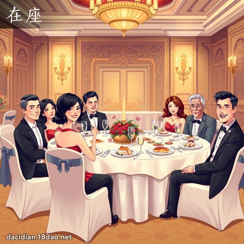在座 - 国语大辞典配图