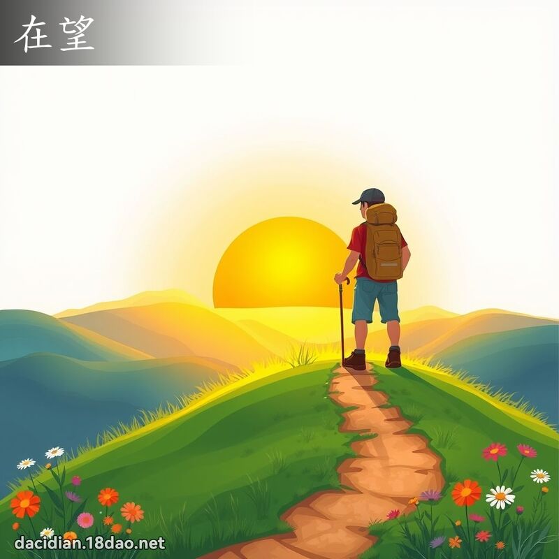 在望 - 國語大辭典配圖