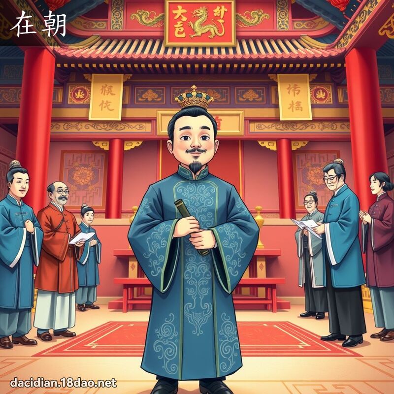 在朝 - 國語大辭典配圖