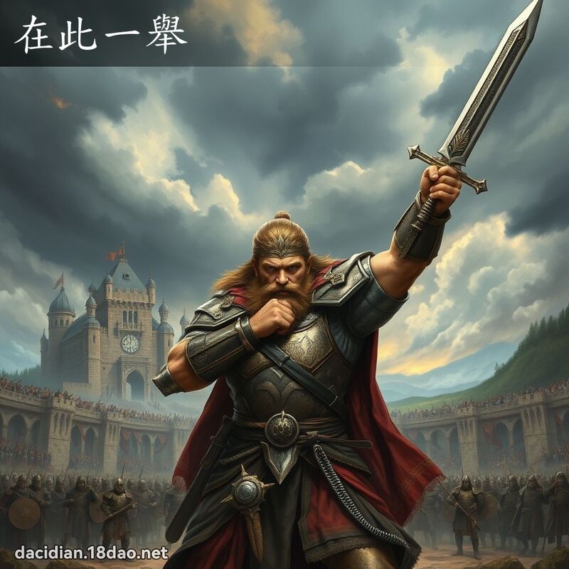 在此一舉 - 國語大辭典配圖
