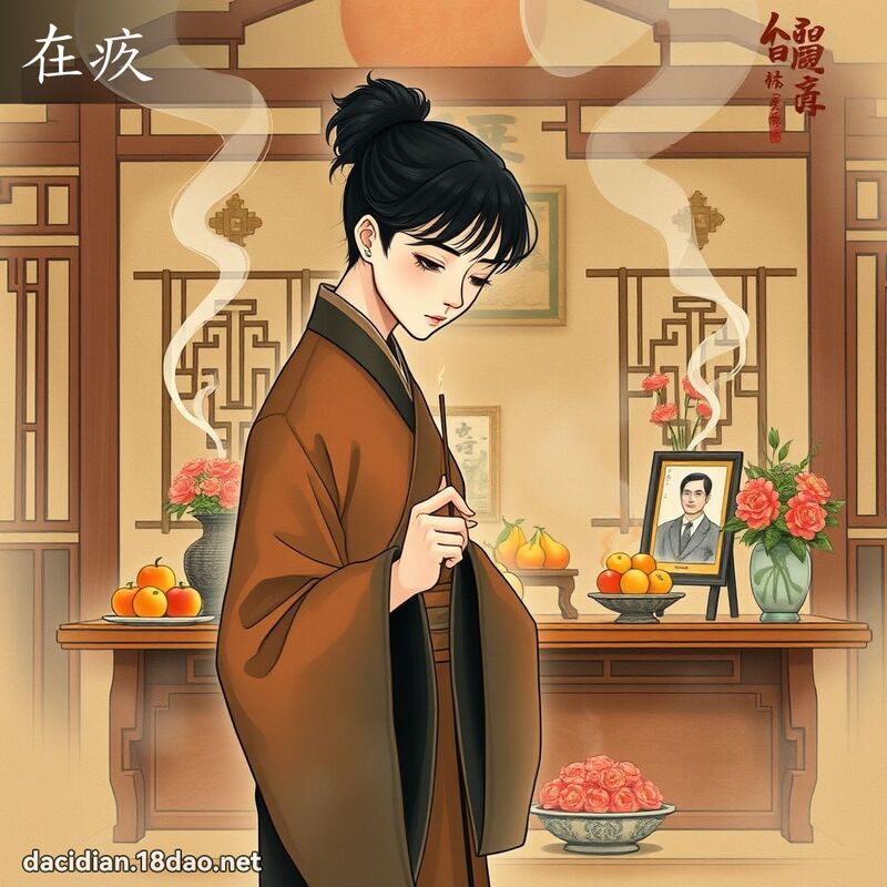 在疚 - 国语大辞典配图