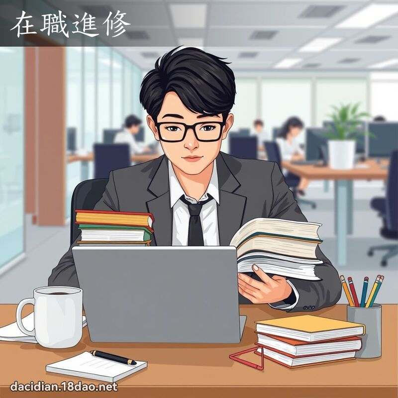 在職進修 - 國語大辭典配圖