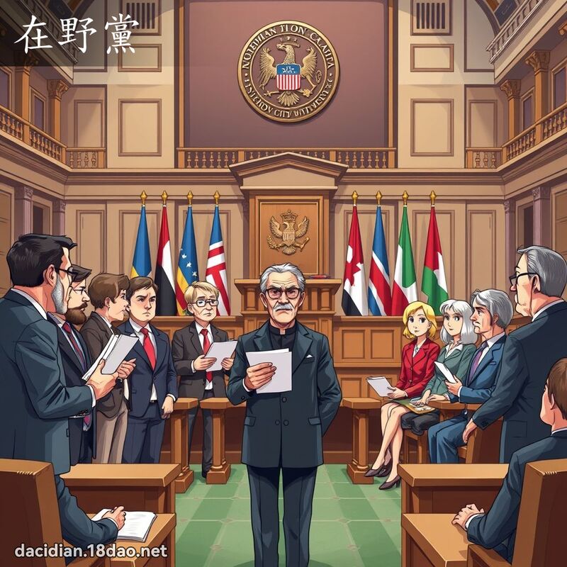 在野党 - 国语大辞典配图