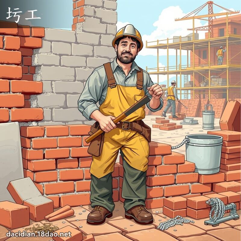 圬工 - 國語大辭典配圖