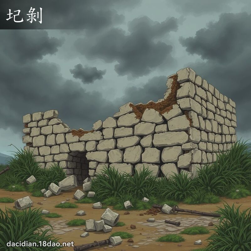 圮剥 - 国语大辞典配图