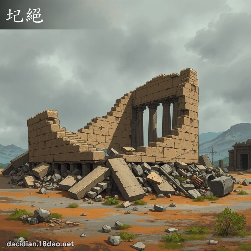 圮絕 - 國語大辭典配圖