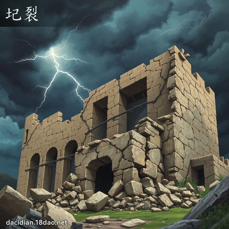 圮裂 - 国语大辞典配图