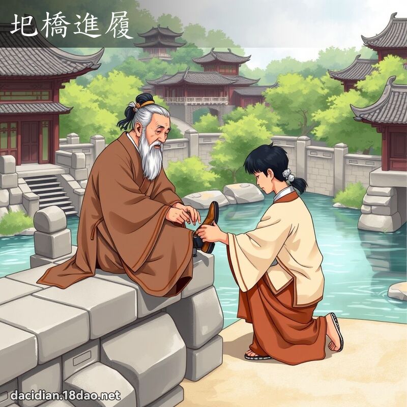 圯橋進履 - 國語大辭典配圖