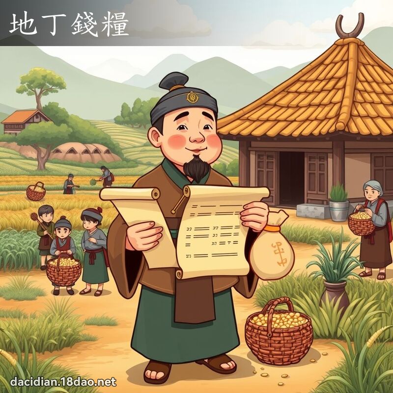 地丁錢糧 - 國語大辭典配圖