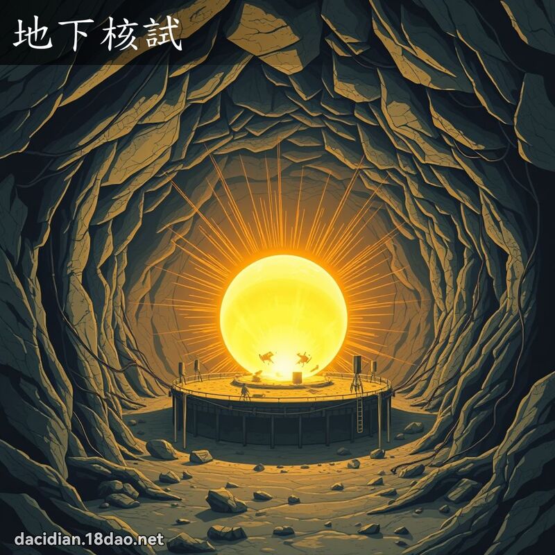 地下核试 - 国语大辞典配图