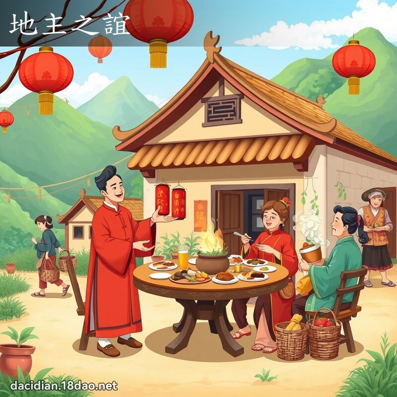 地主之誼 - 國語大辭典配圖