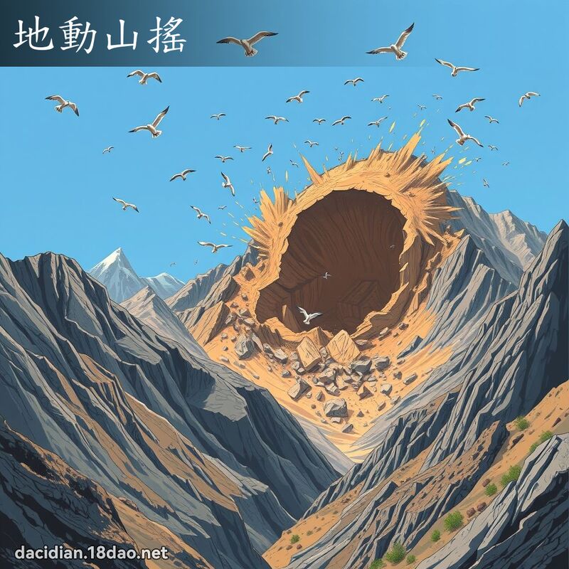 地動山搖 - 國語大辭典配圖