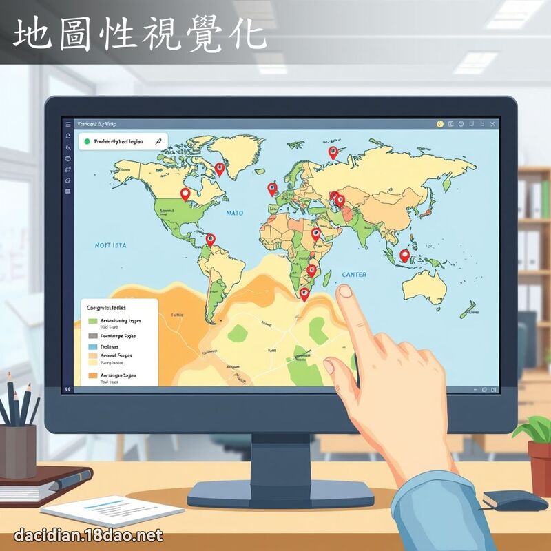 地圖性視覺化 - 國語大辭典配圖