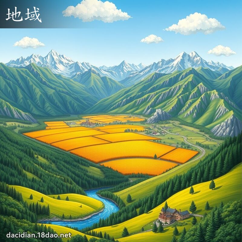 地域 - 國語大辭典配圖