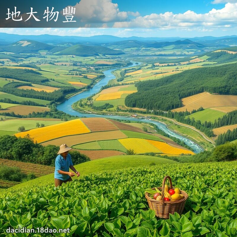 地大物豐 - 國語大辭典配圖